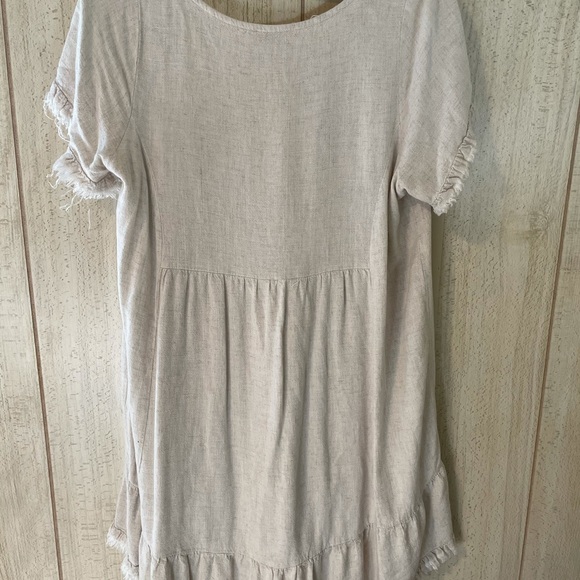 Umgee Oatmeal BabyDoll Dress - Picture 3 of 5